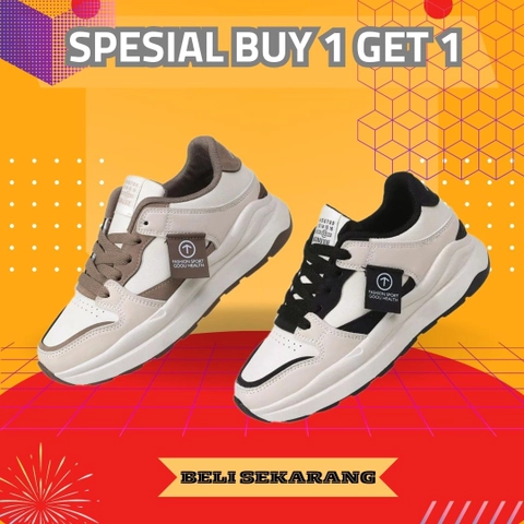 LUXIA - Buy 1 Get 1 Sepatu Kets Sneakers Wanita Korean Shoes GM-219