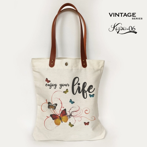 Dewani - Dewani Totebag Vintage KUP 06 Tas Wanita Seri Kupu