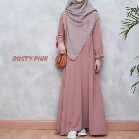 HijabOutfit - Gamis Dress Terbaru/Gamis Polos/Gamis simple avila