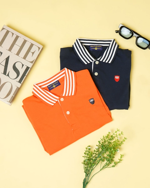 MATSUDA APPAREL - Matsuda baju kaos polo anak laki laki katun umur 2-12 Barney