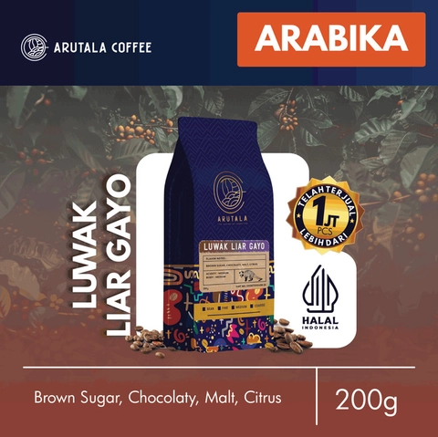 Arutala - Arabika Luwak Liar Gayo 200 gram