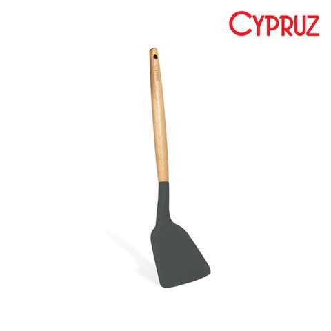 Cypruz Utensil Gg Kayu Kepala Silicone Turner FULL ABU2 1296X1 AM0930AU