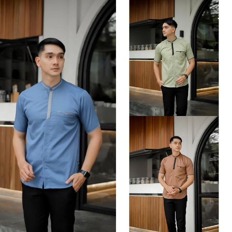 Kois Batik - Baju koko muslim terbaru simpel modern kekinian bagus banget motif bima