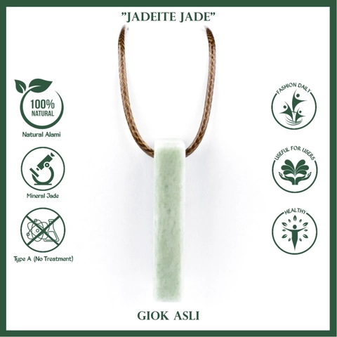 CENTRAL GROSIR GEMSTONE - Liontin Batu Giok Asli Natural Jadeite jade