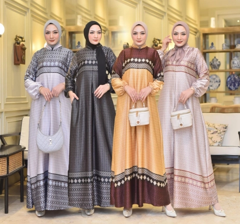 Celin Fashion [TA] - M XL XXL XXXL GAMIS RAIHANA MOTIF