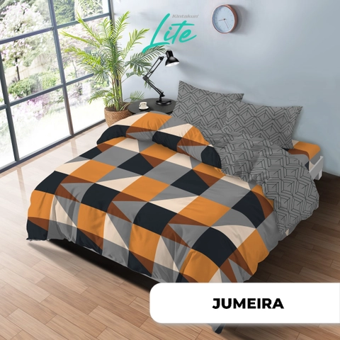 Kintakun - Kintakun - Kintakun LITE Bed Cover Set Fitted Jumeira 160/180 Minimalis Aesthetic Microfiber 20 cm