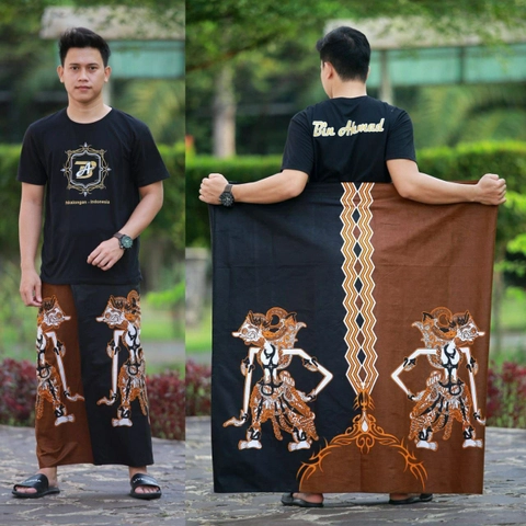 Kois Batik - SARUNG DEWASA MOTIF WAYANG GATOT KACA