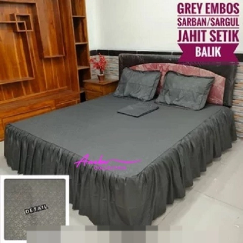 Aneka Collection - SPREI RUMBAI 180 KASUR NO 1 UKURAN KING - EMBOS ABU