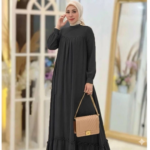 MEQA DAILY - Audry Gamis Maxy Dress Wanita