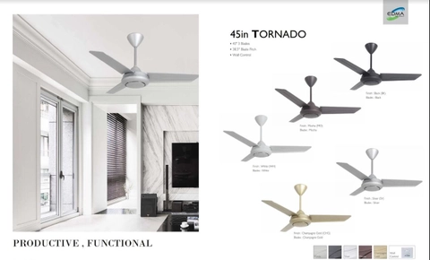 UTAMAMEGA - Kipas Angin Plafon MT EDMA 42IN Tornado Wall Control