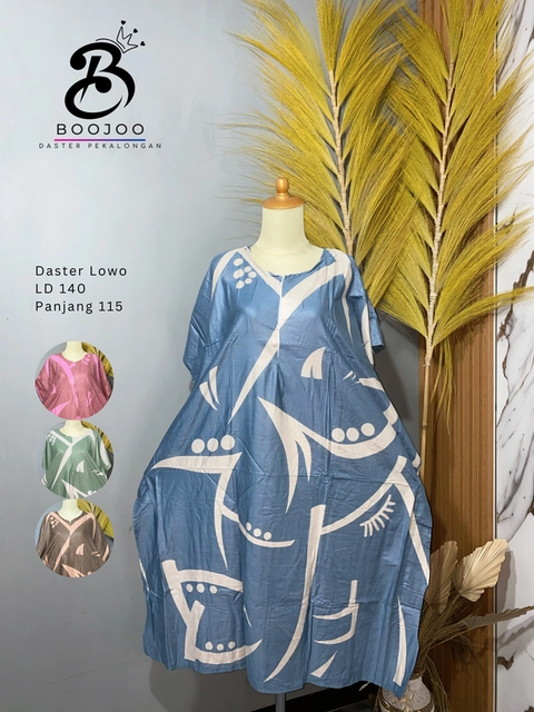 BOOJOO DASTER PEKALONGAN - Boojoo-Lowo Jumbo Pastel Bahan Rayon Premium Kekinian Busui Friendly LD 140