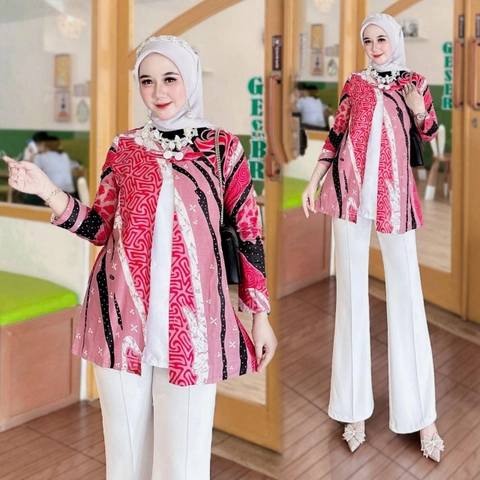 Khisna collection - Blues merah merona wanita dewasa