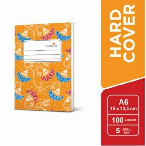 Bintang Terang ATK - Buku Hard Cover Oktavo 100 lbr Paperline / Buku A6 100 PPL
