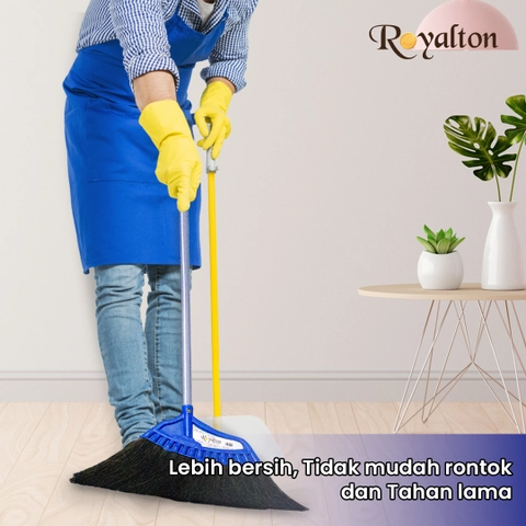 Asta Sapu Lantai Ijuk Anti Rontok Royalton Kipas Besar Panjang 110 cm