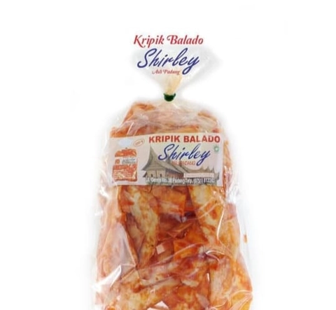 Kripik Balado Shirley - Kripik Balado Panjang Shirley 500gr