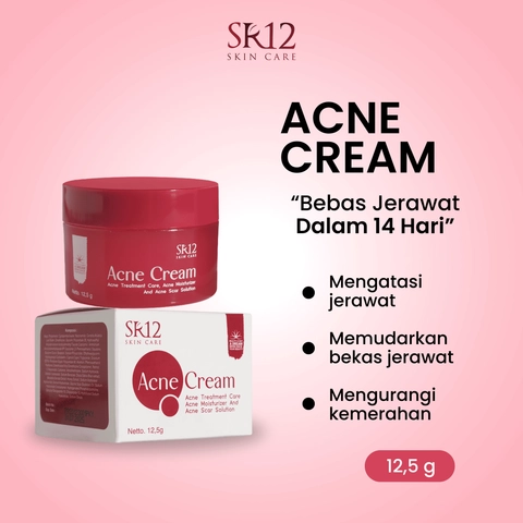 SR12 Acne Cream Mengatasi Jerawat Meradang Pudar Dalam 14 Hari