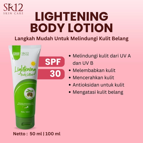 SR12 Lightening Body Lotion SPF 30 +++