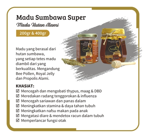 Madu Azzura - Madu Sumbawa Super