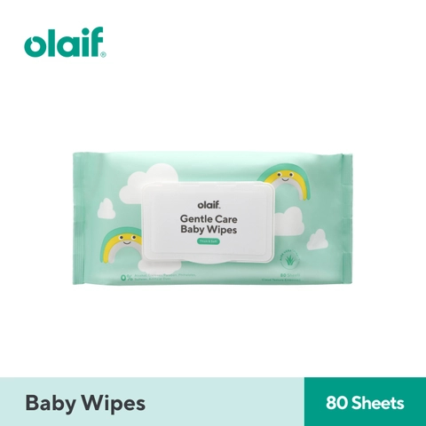 Olaif Gentle Care Baby Wipes - Tisu Basah Bayi - 80 sheets