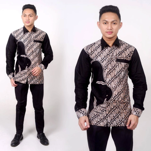 Batik Alfin - Batik kemejan pria lengan panjang kualitas bagus banget
