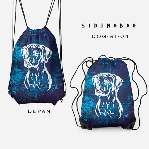 Dewani - Dewani Stringbag Full Print ST-DOG 04 Tas Serut Seri Dog