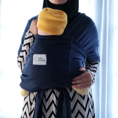 Geos Bycetta Gendongan Bayi Depan Instan 2 in 1 Bahan Kaos Anti Melar Dengan Sabuk atau Sashbelt