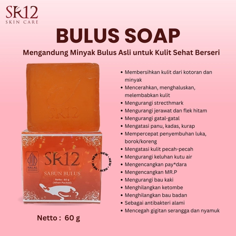SR12 Sabun Bulus Mengatasi Panu Kadas Kurap Gatal-Gatal Dan Stretchmark