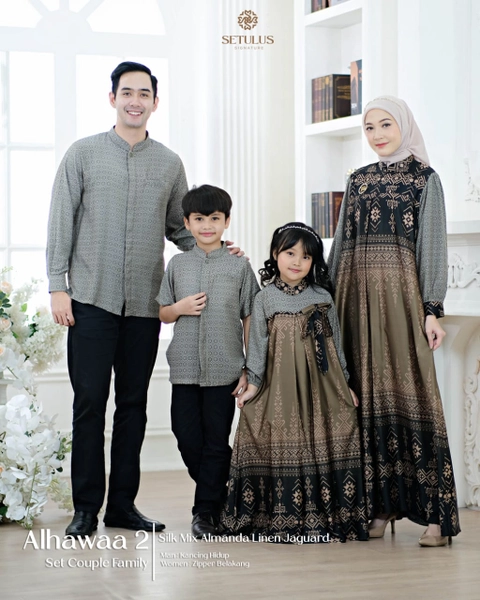 Griya Busanaku Solo - Alhawaa #2 Set Family Couple original brand (ARMY SERIES)