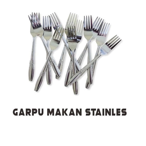 ( Buy 2 Get 1) Toko Mawar - Garpu Makan Stainless