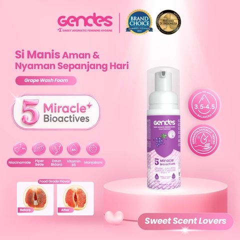 GENDES - Gendes Sweet Aromatic Feminine Care Wash Foam Grape 5 Miracle Bioactives