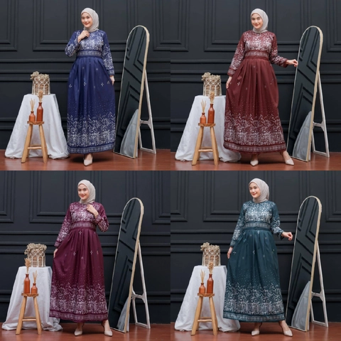 Kois Batik - Gamis Batik Wanita Tersedia Standar Dan Jumbo siap seragam motif sutana