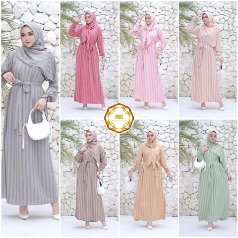 Gamis Hanin Crincle Uragiri Premium Free Hijab