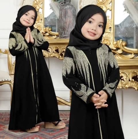 Mukena Koe - Mukenakoe-Abaya Anak usia 3-12th KODE AA03