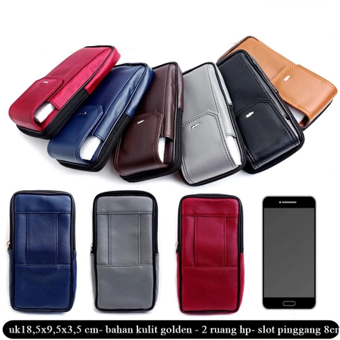 Lanc Fashion - Dompet Kulit Emperor HP Kombinasi Pinggang 2 Ruang