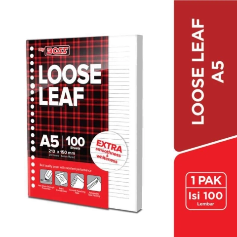 Bintang Terang ATK - Kertas Loose Leaf Big Boss A5 (isi 100 lembar/isi 50 lembar)