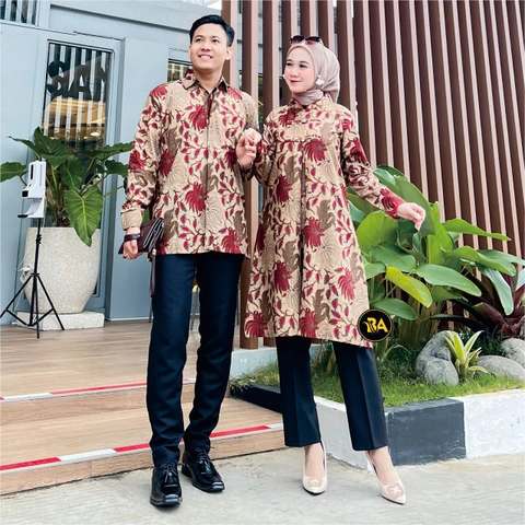 Batik Alfin - Baju atasan muslim couple kemejan dan tunik model kekinian terbaru