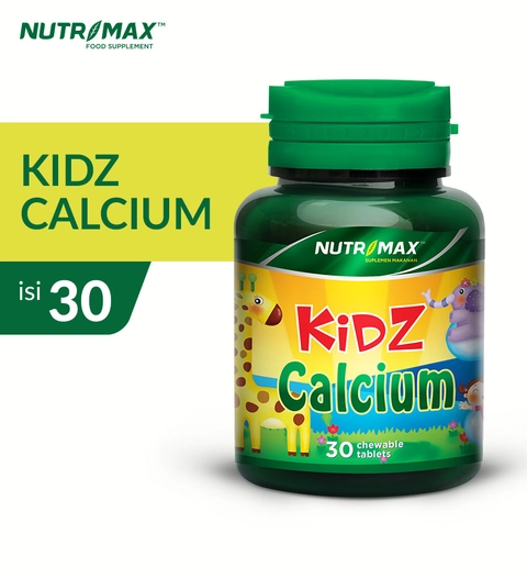 Nutrimax Kidz Calcium Tablet Kunyah untuk Calcium Kalsium Gigi Tulang Peninggi Anak