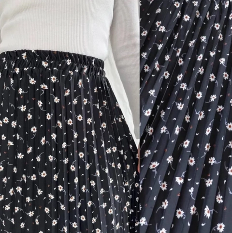 ALMIRA STORE - ROK PLISKET MOTIF PREMIUM/ ROK KOREAN FLOWER / ROK TUTU BUNGA