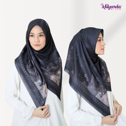 Milyarda Hijab Official - Segiempat Motif Divya Syari