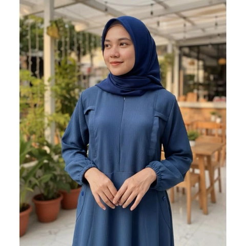 MEQA DAILY - Gamis Muslim Wanita Busui Friendly