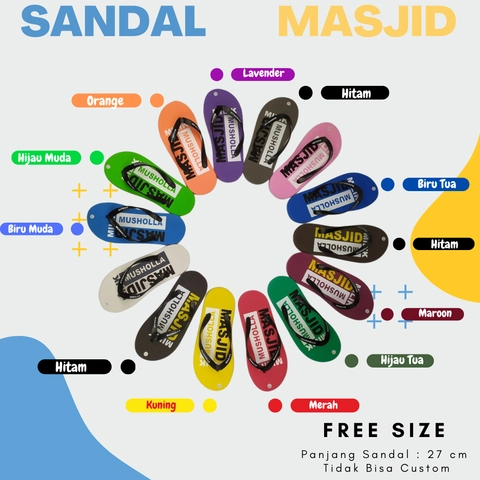 Sandal Sendal Jepit Dewasa Untuk ke Masjid / Musholla Barang Pesantren Wakaf Infaq Sedekah