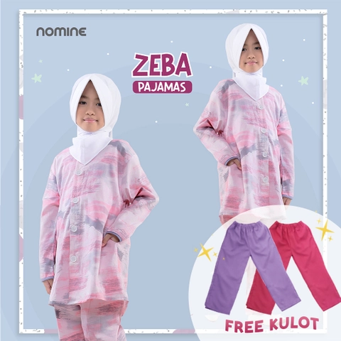 Nomine - Setelan Anak - Zeba Pajamas - Pink