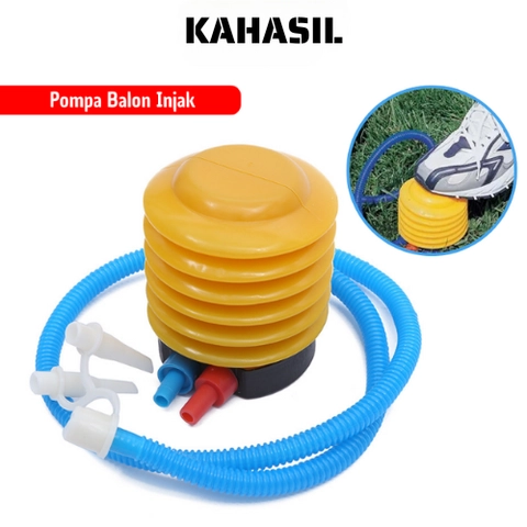 KAHASIL - Pompa Balon Angin Injak Mini Portable Pelampung Renang Bola Serbaguna