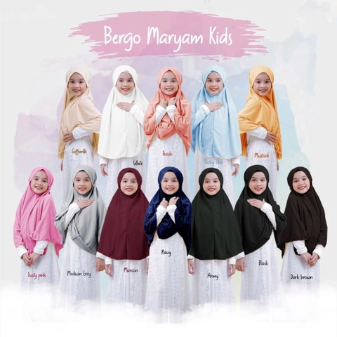 AIZANA MOSLEM FASHION - Jilbab Anak Syiria Instan Maryam