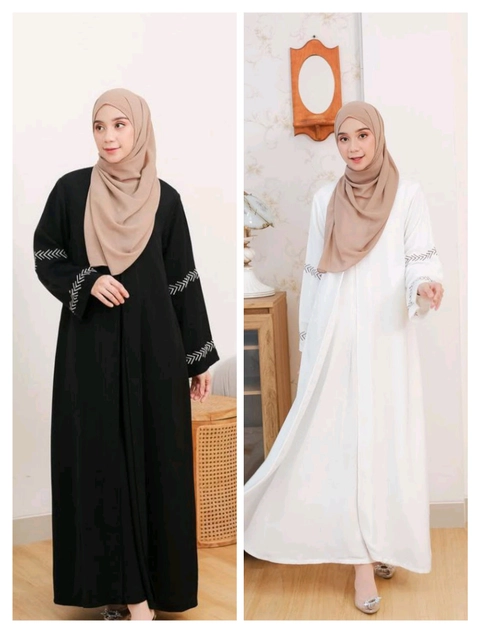 Khisna collection - New models abaya Balqis kain dobel no nerawang Busui friendly