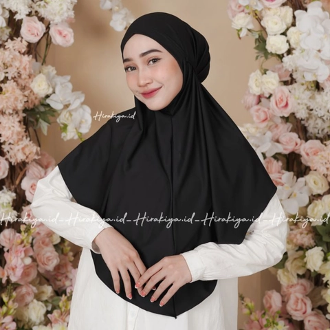 Hirakiya id - Bergo Hamida Halimah Menutup Dada Daily Bahan Jersey Premium