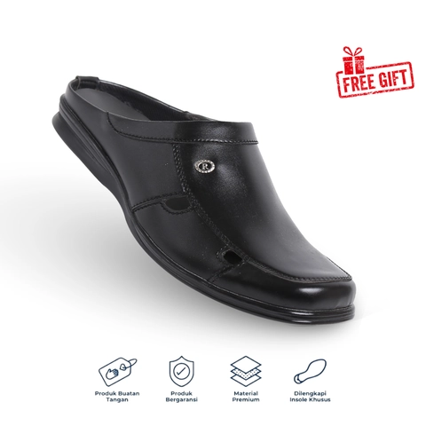 Catenzo Official - Raindoz - Sepatu Bustong Pria Hitam RWW 008