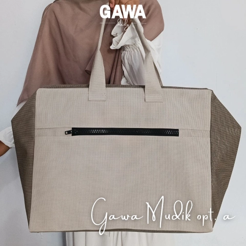 Kelambine - Gawa Mudik by Gawa Daily Tas Travel Tas Mudik Bahan Tebal Premium Free Dustbag