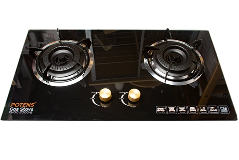 UTAMAMEGA - Kompor Gas Tanam 2 Tungku Potens PHGC-2000-B