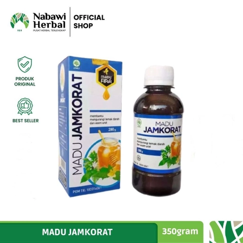 NABAWI HERBAL - Jamkorat Madu Asam Urat dan Membantu Menurunkan Kolesterol 280ml
